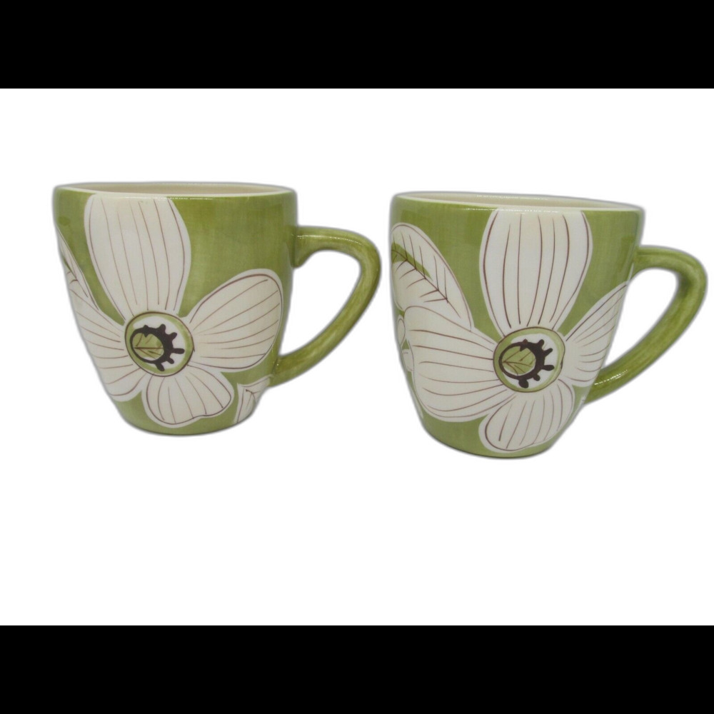 Laurie Gates Soho Mugs creamer and 2 dipping bowls 5 piece lot